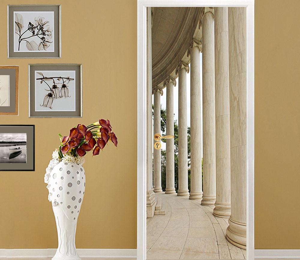 3D corridor the utility model top door mural Wallpaper AJ Wallpaper 