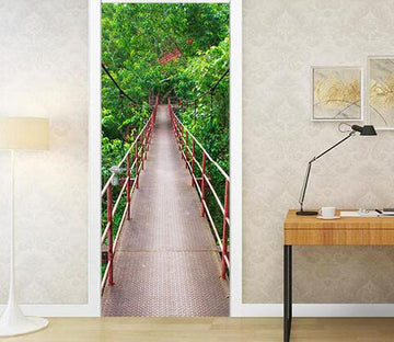 3D forest air suspension door mural Wallpaper AJ Wallpaper 