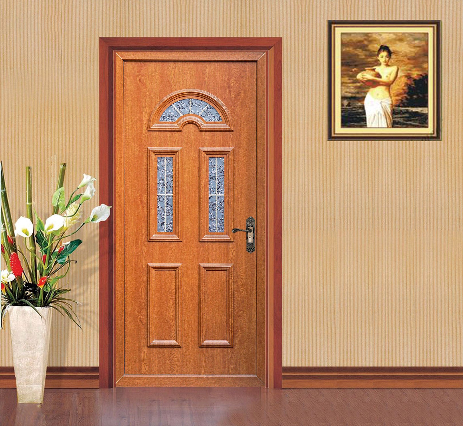 3D Vintage Wooden Door 025 Door Mural