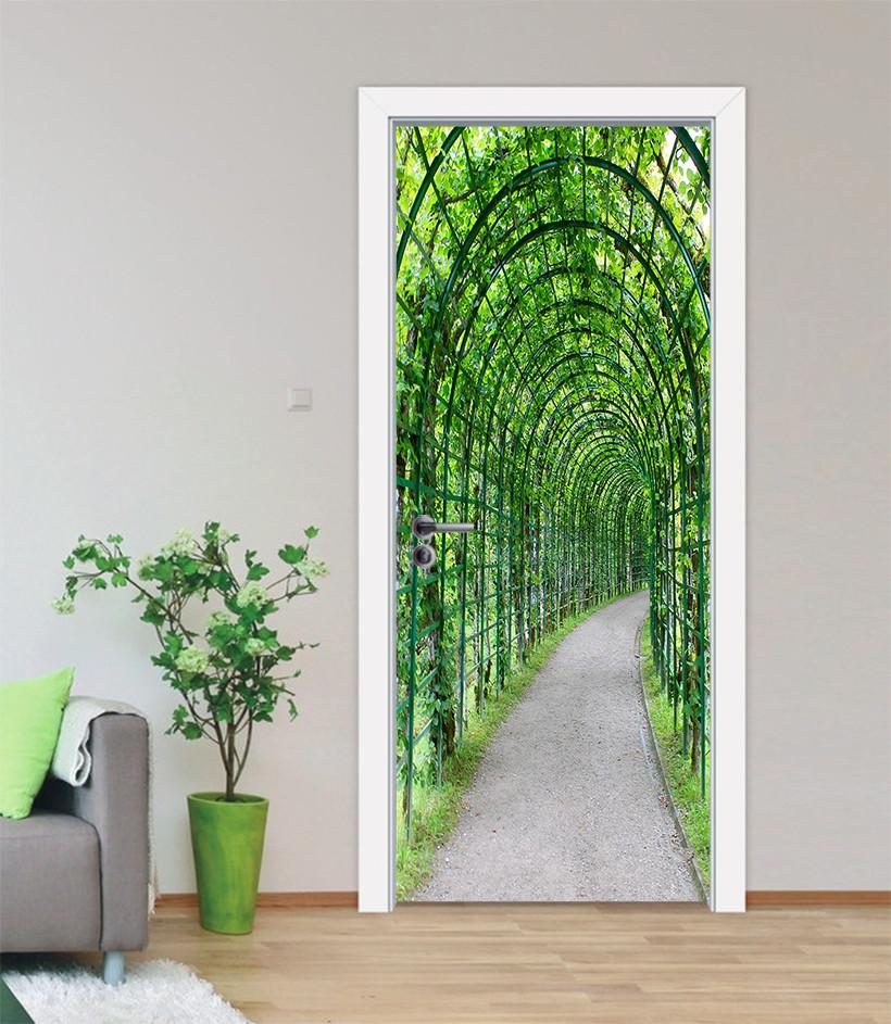 3D vines around the arch door mural Wallpaper AJ Wallpaper 