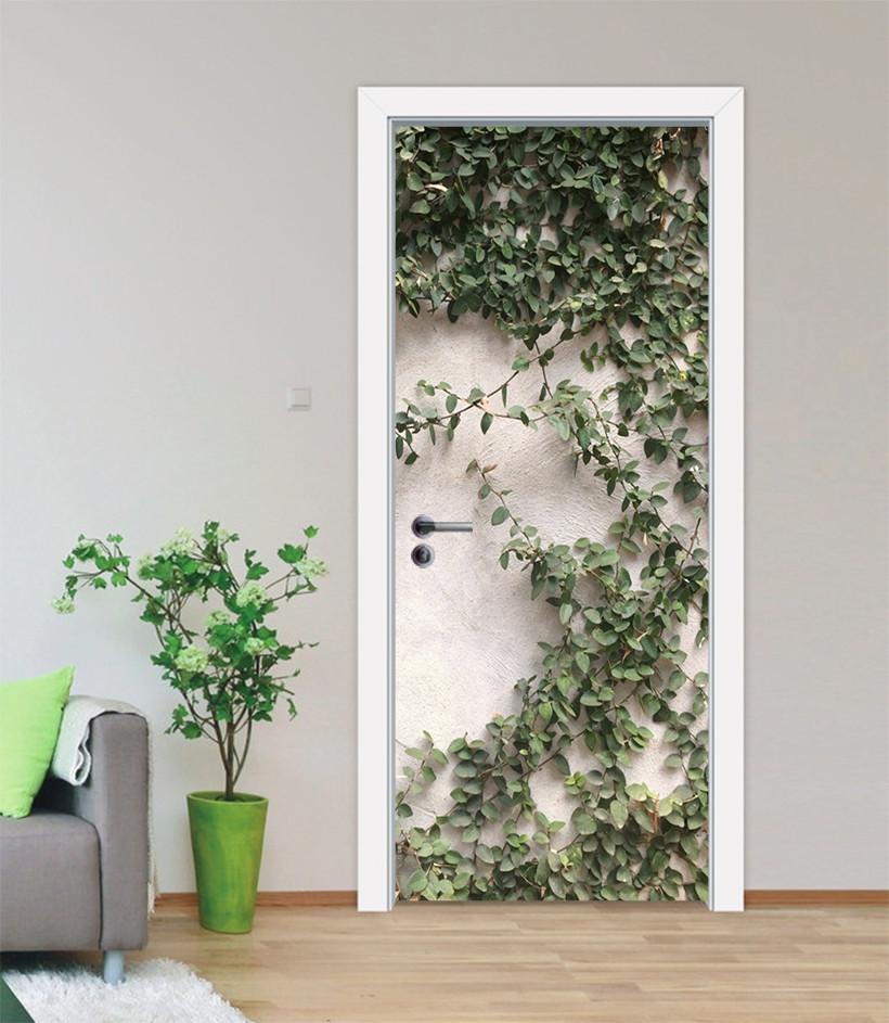 3D vine branches fresh door mural Wallpaper AJ Wallpaper 