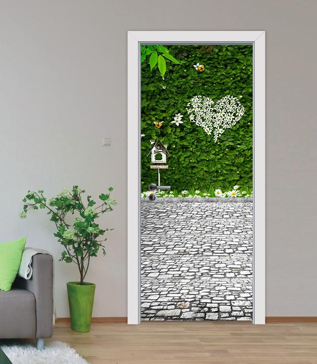 3D love wall Ivy door mural Wallpaper AJ Wallpaper 