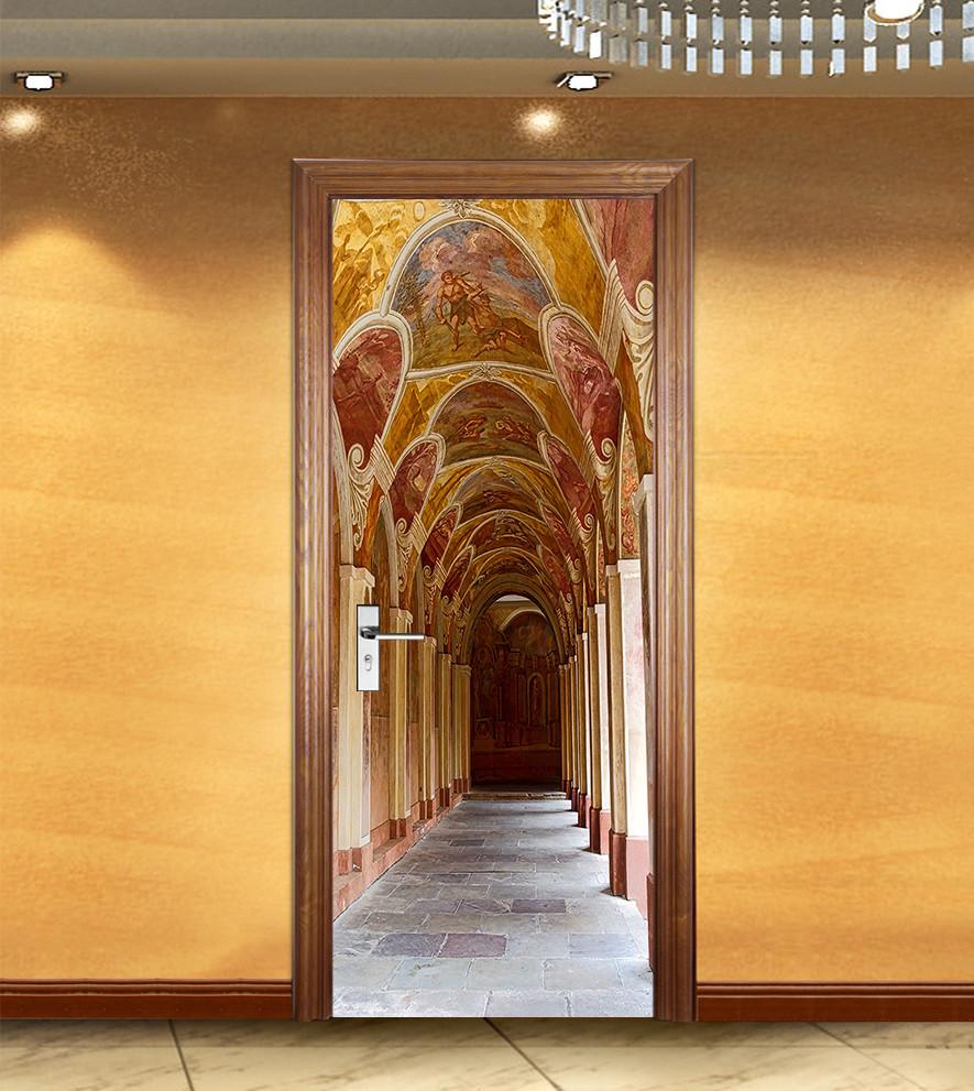 3D beautiful decoration Gallery door mural Wallpaper AJ Wallpaper 
