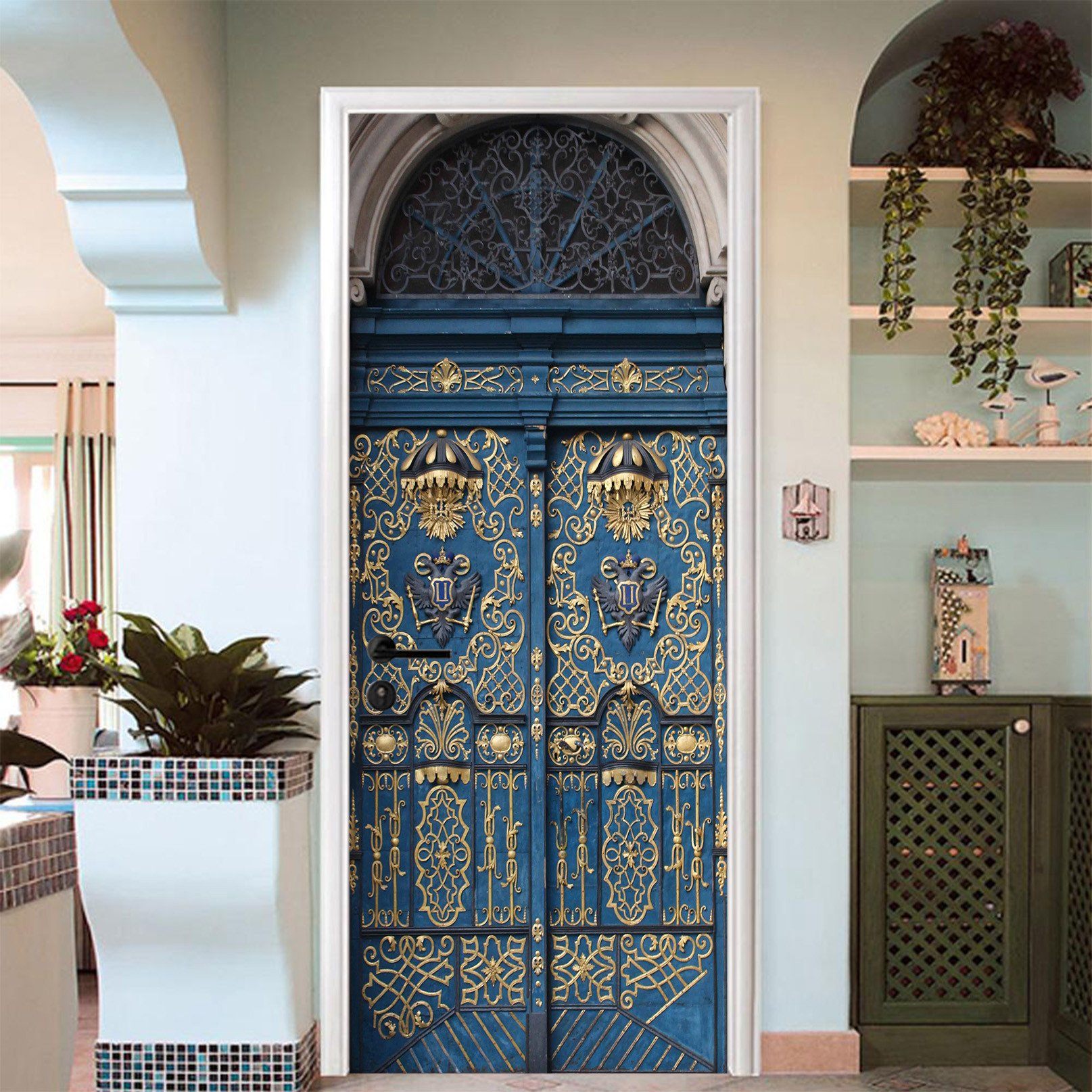 3D Exquisite Patterns 10 Door Mural Wallpaper AJ Wallpaper 