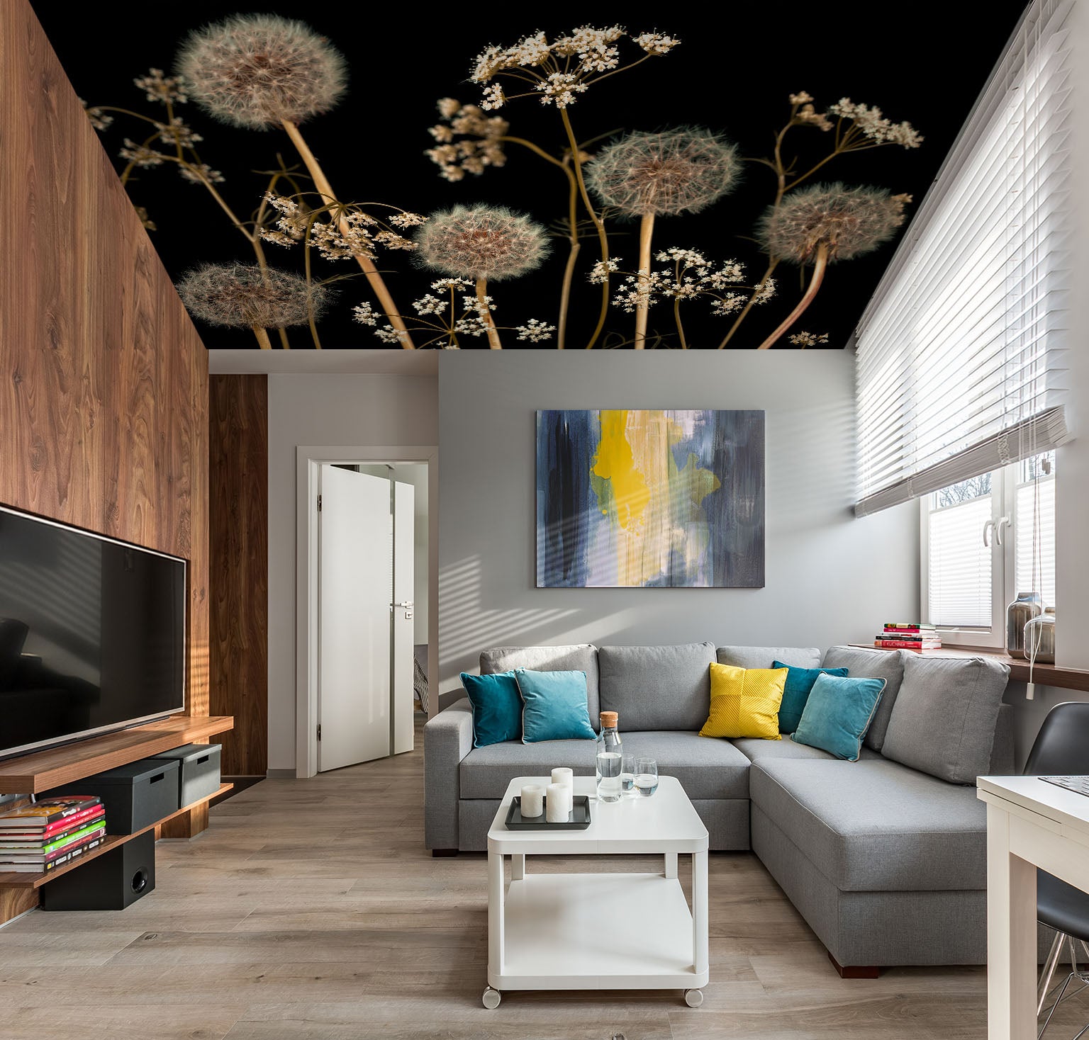 3D Dandelion Flower 2561 Assaf Frank Ceiling Wallpaper Murals