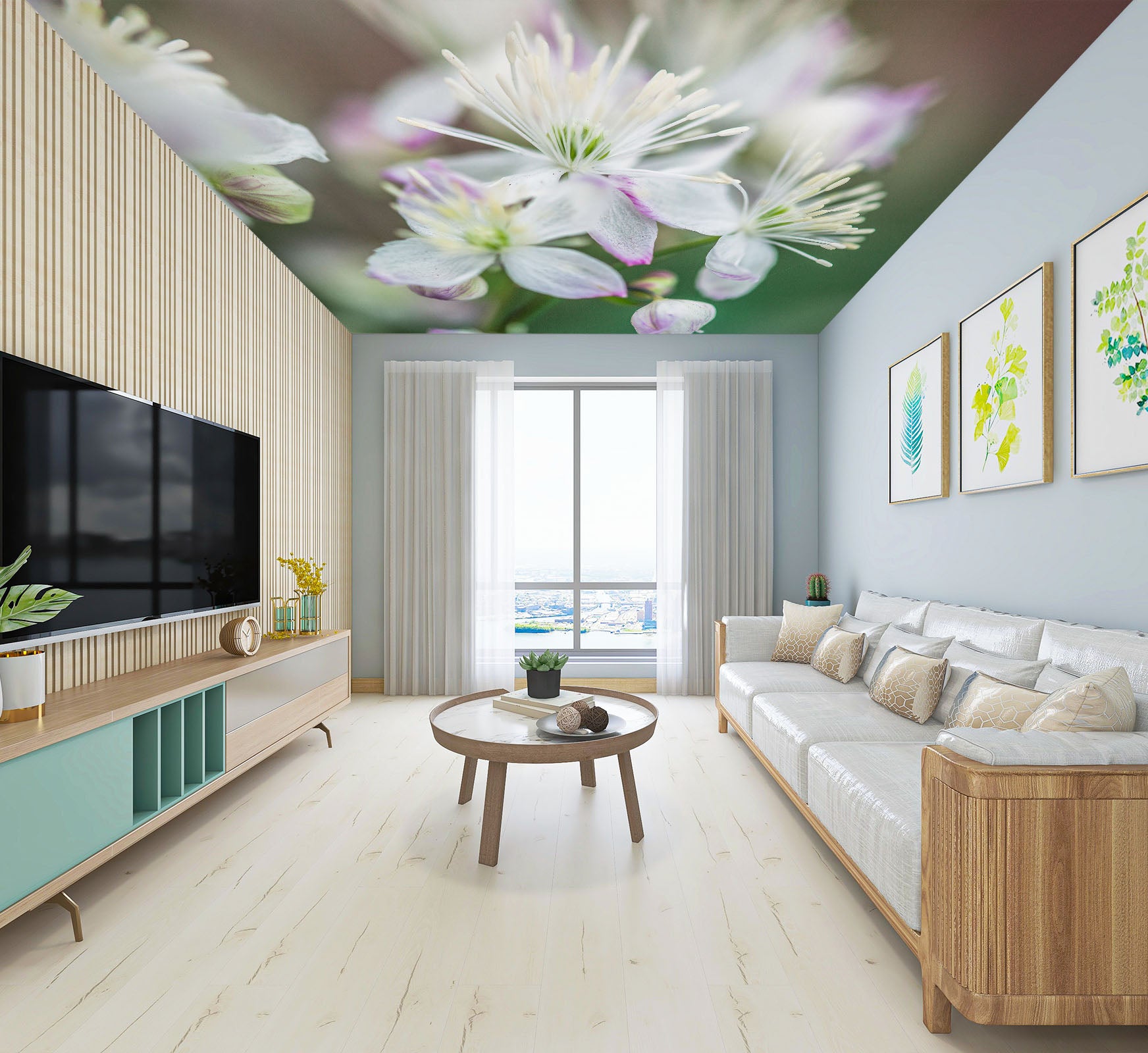 3D Beautiful Flower 2567 Assaf Frank Ceiling Wallpaper Murals