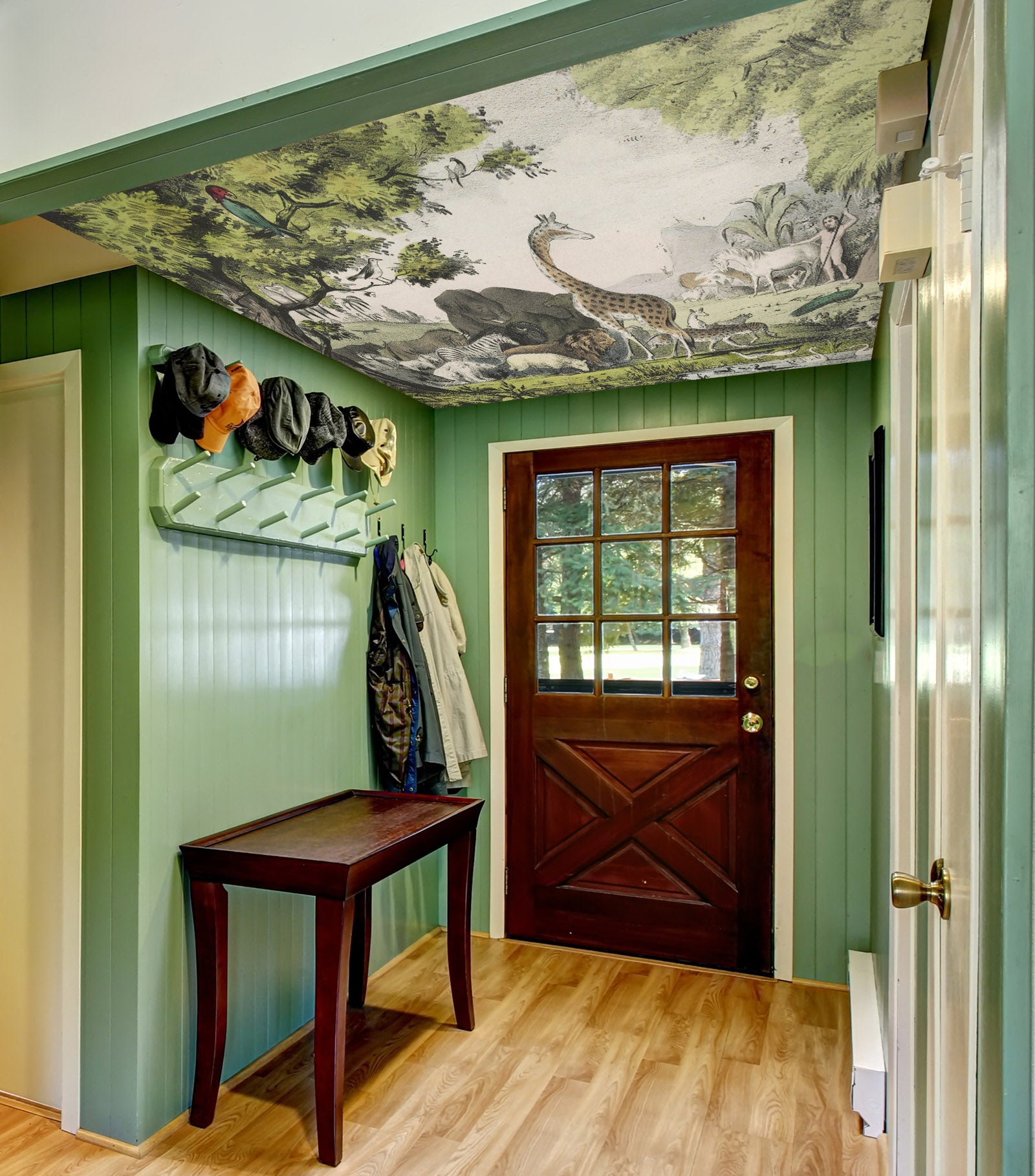 3D Giraffe Tree 961 Andrea Haase Ceiling Wallpaper Murals