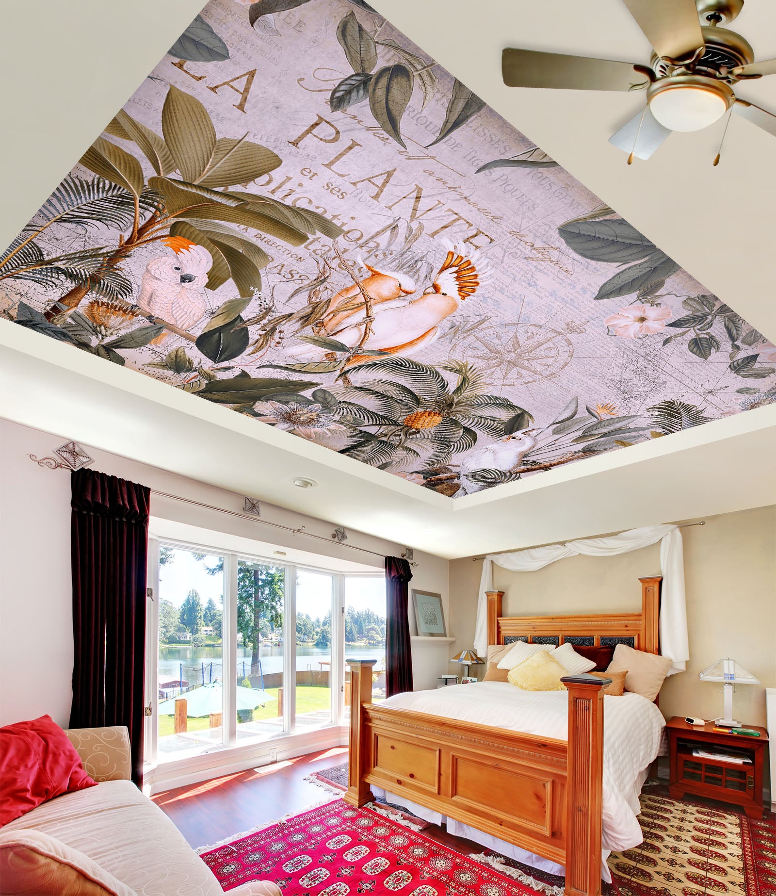 3D Tropical Plants 5273 Andrea Haase Ceiling Wallpaper Murals