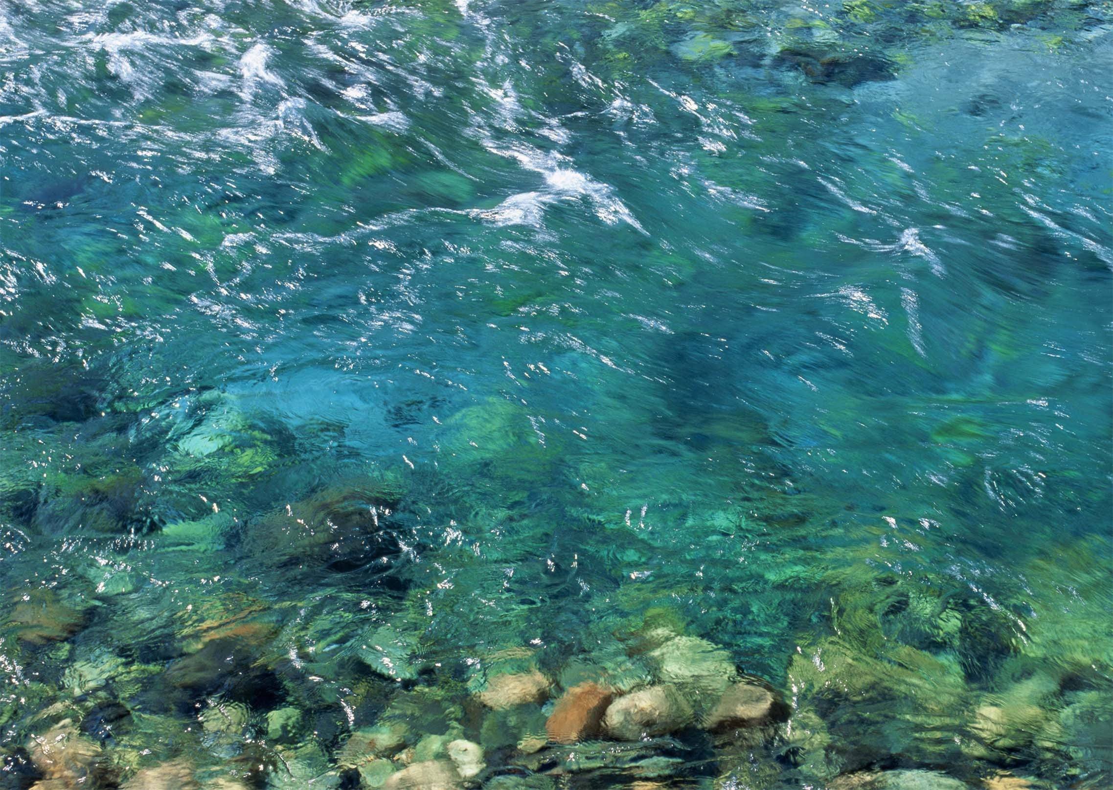 3D Flowing Water Kitchen Mat Floor Mural Wallpaper AJ Wallpaper 