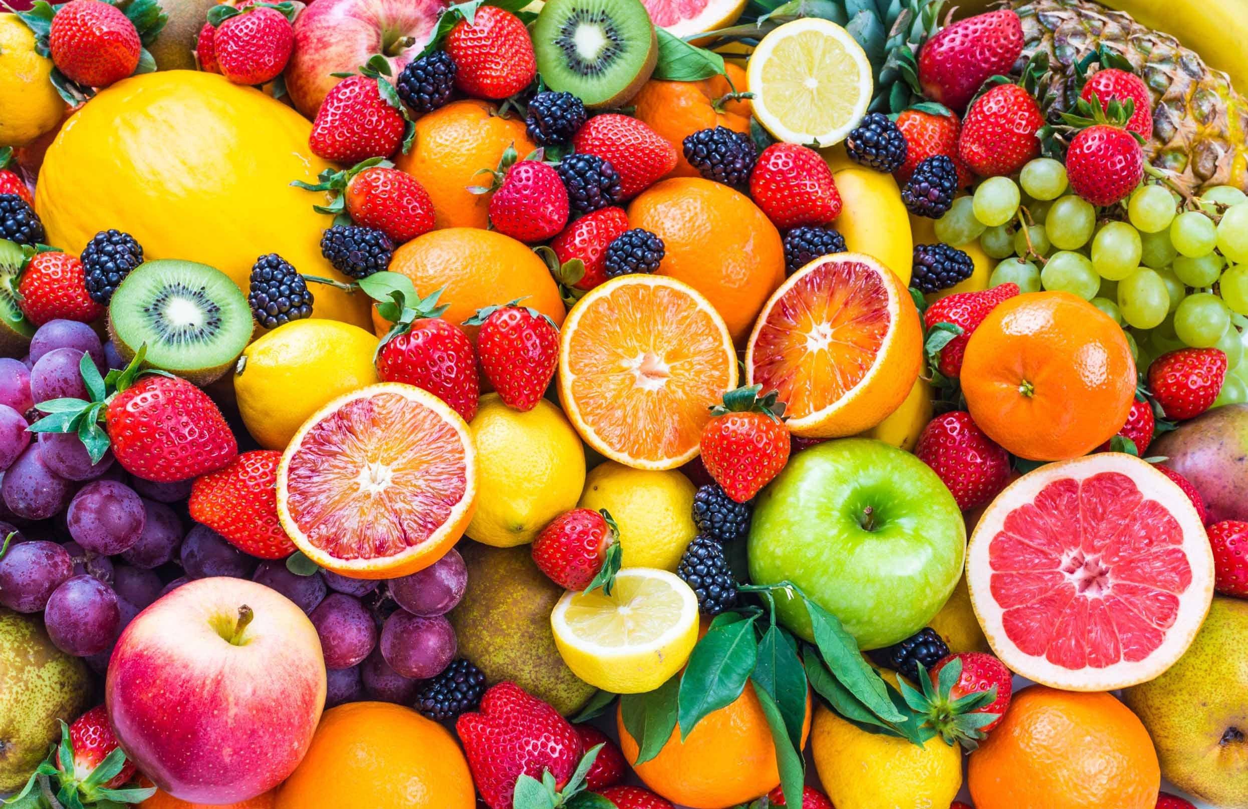 3D Colorful Fruits Kitchen Mat Floor Mural Wallpaper AJ Wallpaper 