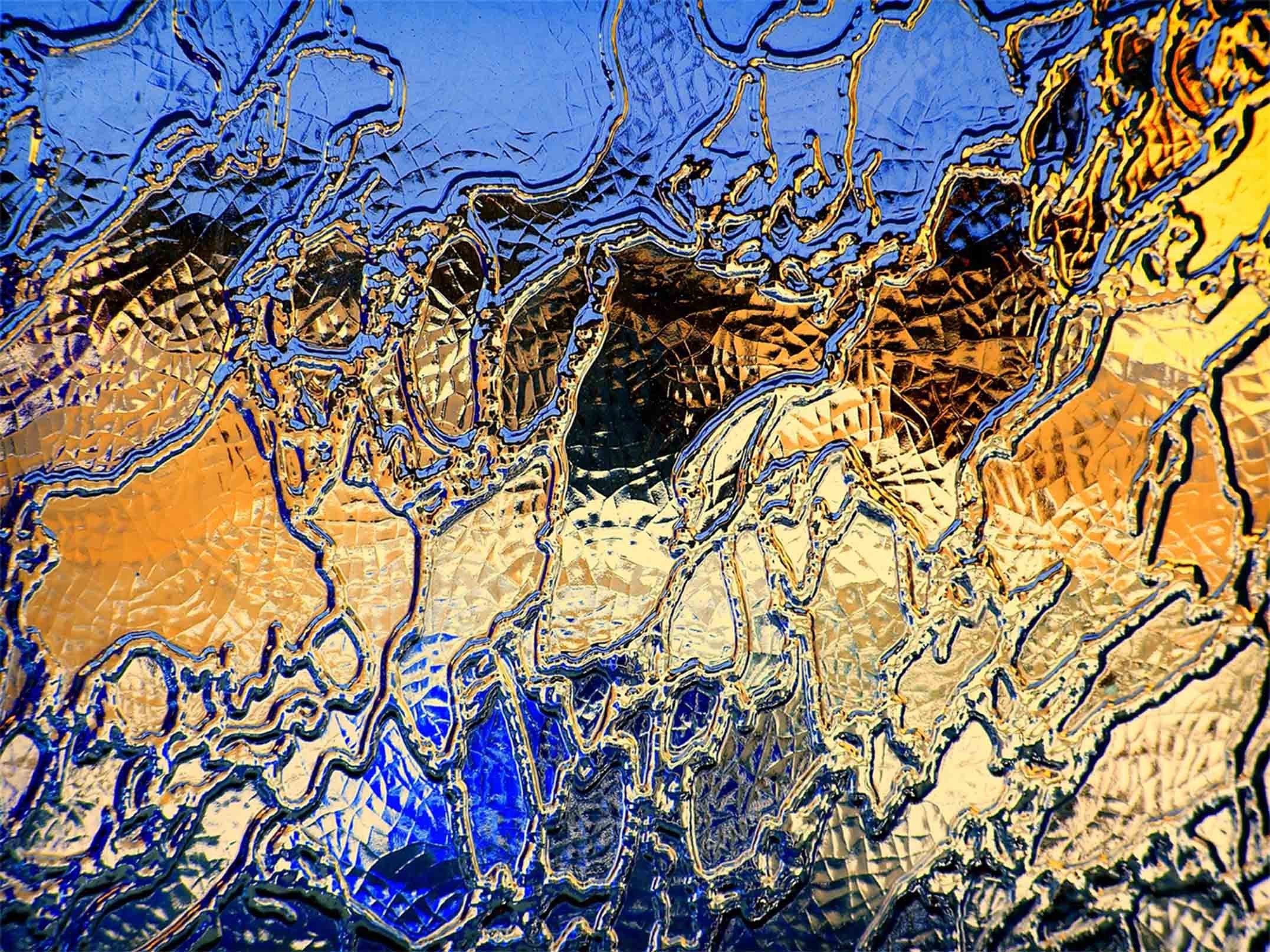 3D Shiny Glass Pattern Kitchen Mat Floor Mural Wallpaper AJ Wallpaper 