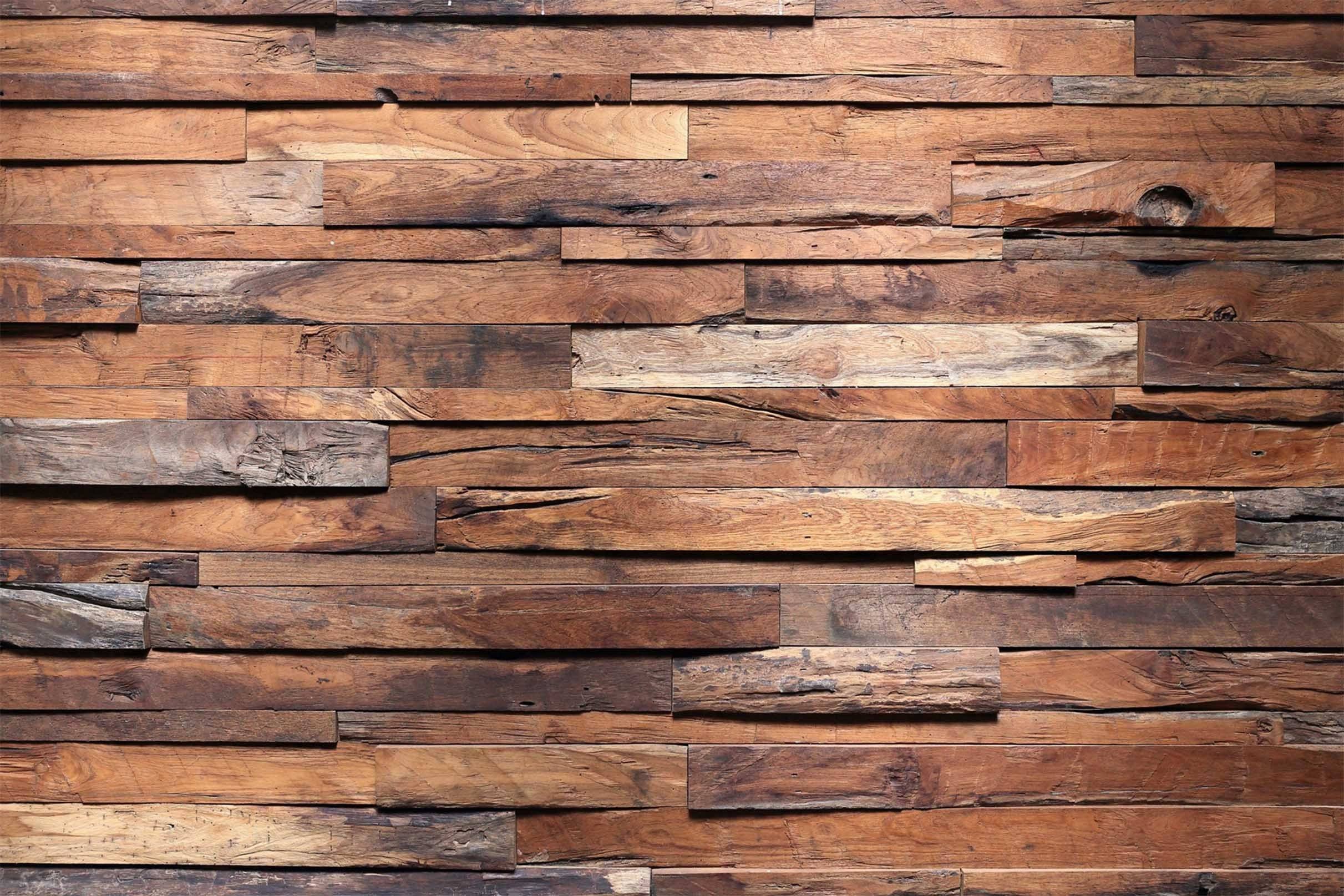 3D Uneven Wooden Boards Kitchen Mat Floor Mural Wallpaper AJ Wallpaper 
