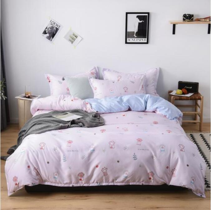 3D Pink Kitten Paw 3079 Bed Pillowcases Quilt