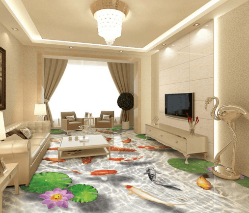 3D Red Starfish 022 Floor Mural Wallpaper AJ Wallpaper 2 