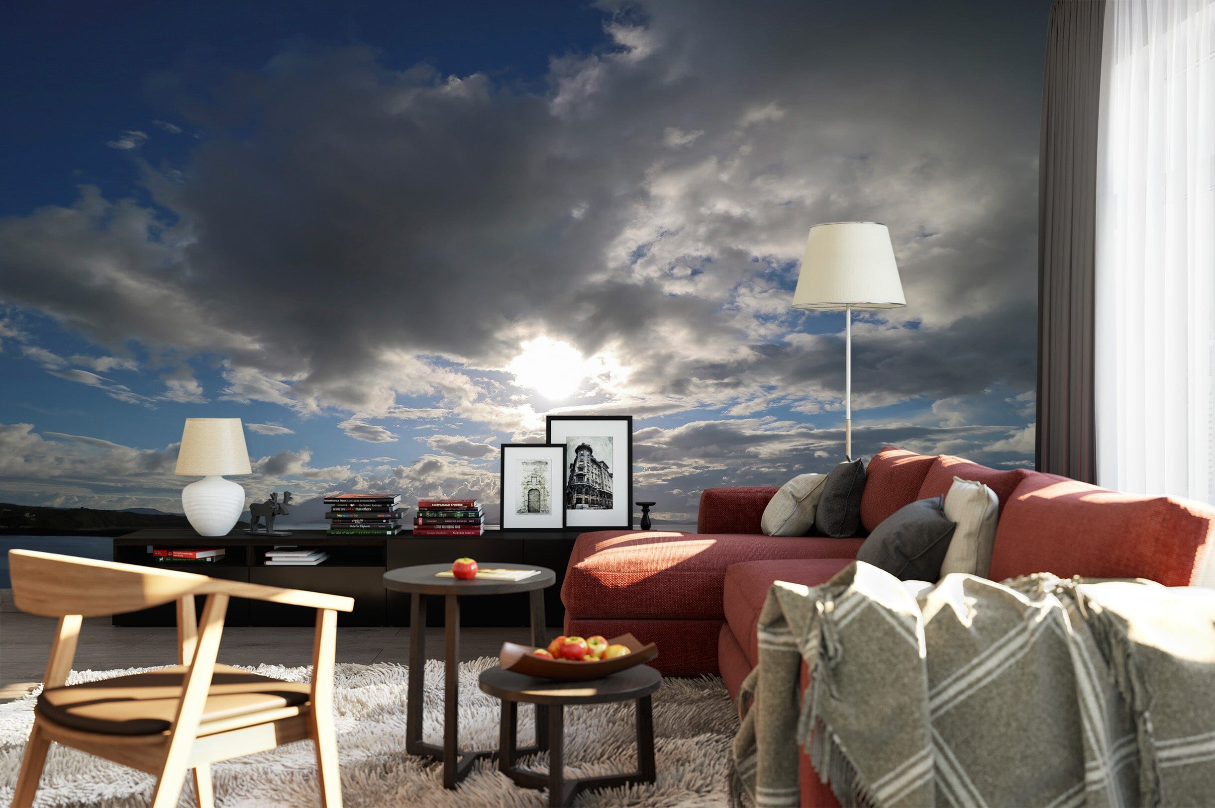 3D Clouds Sunshine 125 Jerry LoFaro Wall Mural Wall Murals Wallpaper AJ Wallpaper 2 