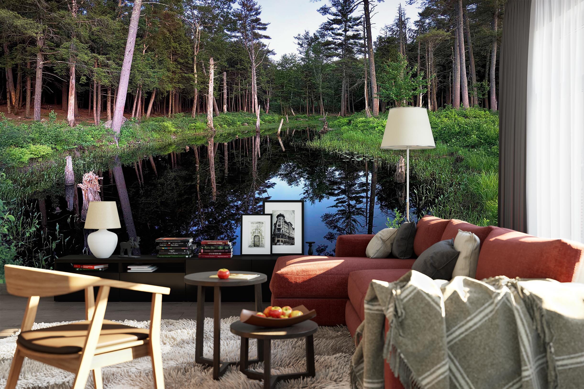 3D Forest River 102 Jerry LoFaro Wall Mural Wall Murals Wallpaper AJ Wallpaper 2 