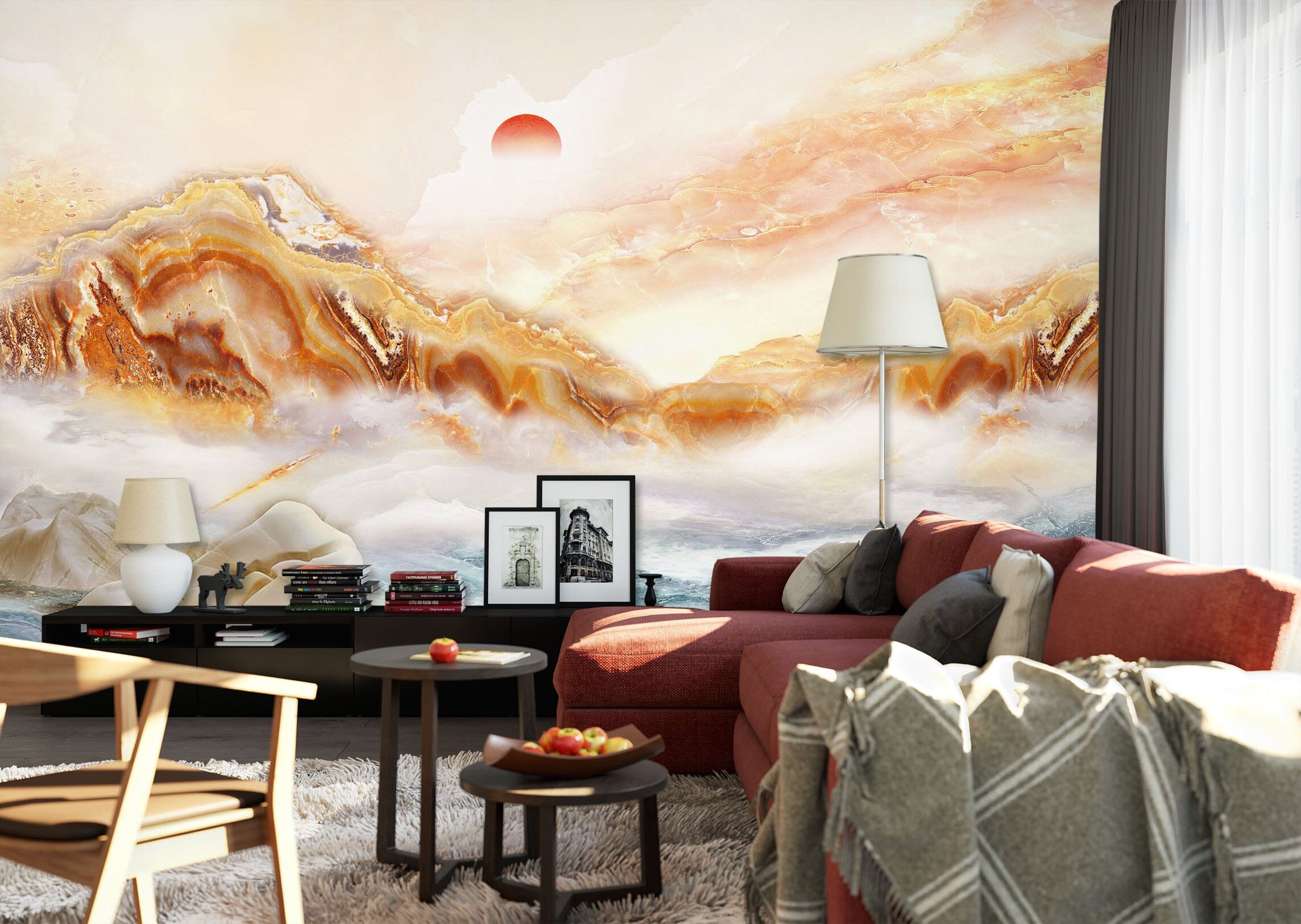 3D Sunrise Alpine 1501 Wall Murals Wallpaper AJ Wallpaper 2 