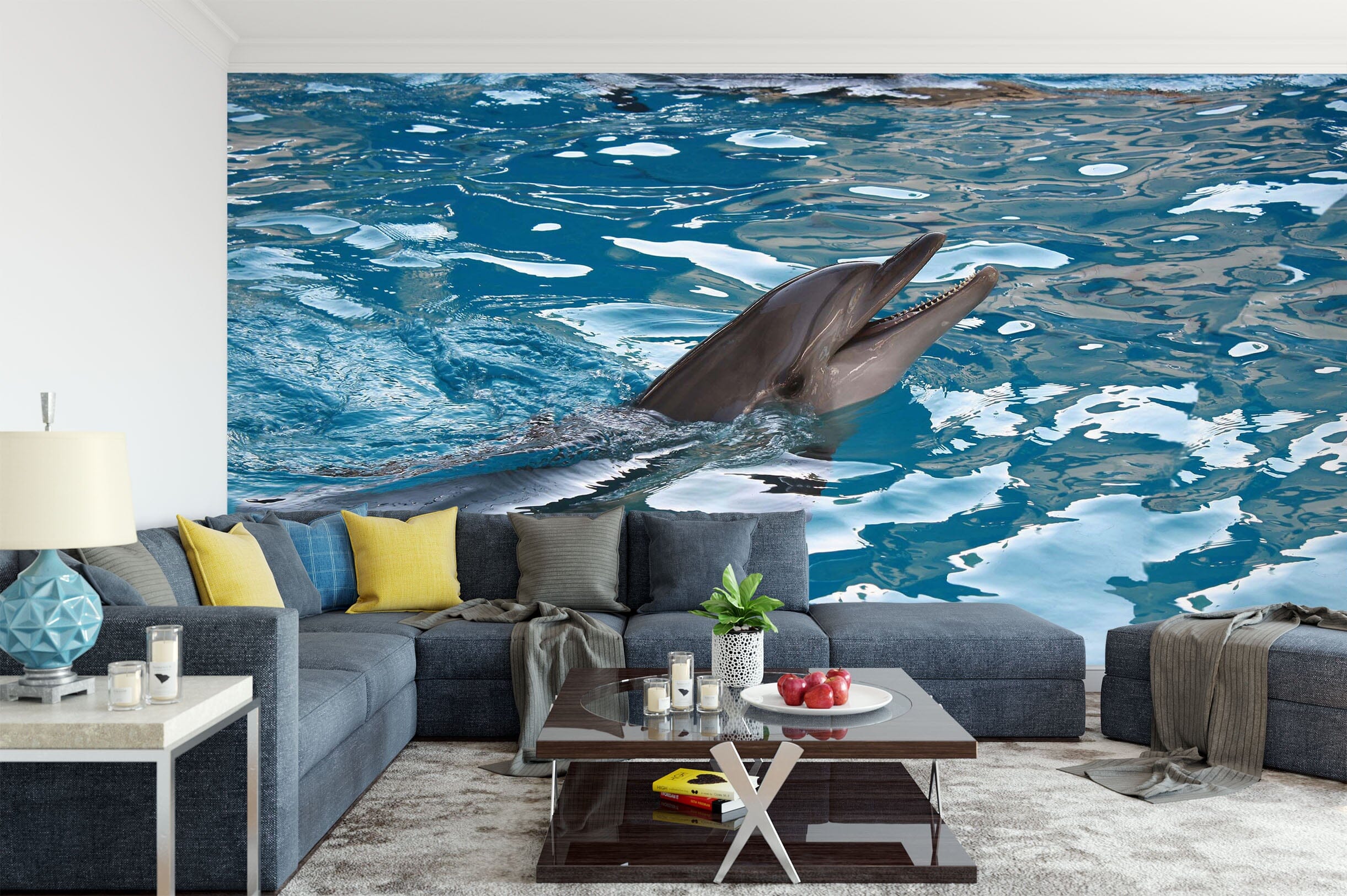 3D Dolphin 1489 Wall Murals Wallpaper AJ Wallpaper 2 