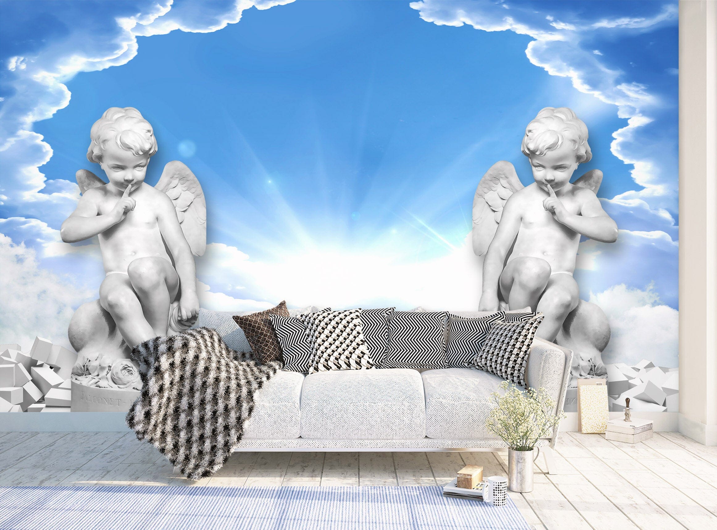 3D Cute Angel 1411 Wall Murals Wallpaper AJ Wallpaper 2 