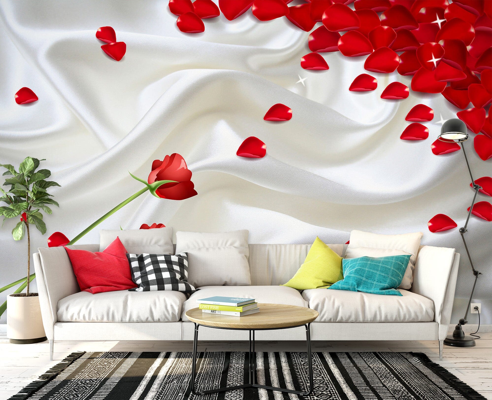 3D Rose Petals 1498 Wall Murals Wallpaper AJ Wallpaper 2 