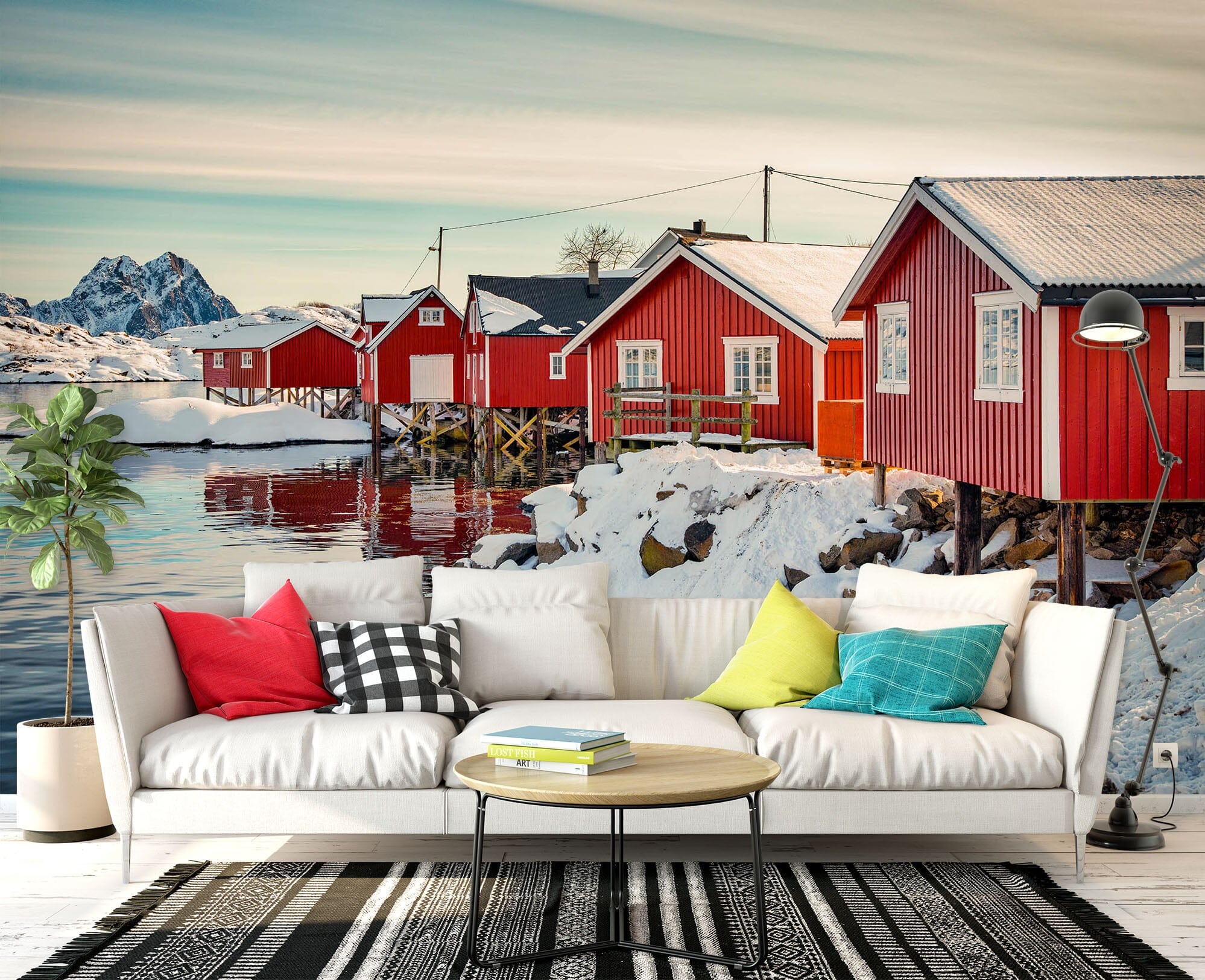 3D Red House 1401 Marco Carmassi Wall Mural Wall Murals Wallpaper AJ Wallpaper 2 