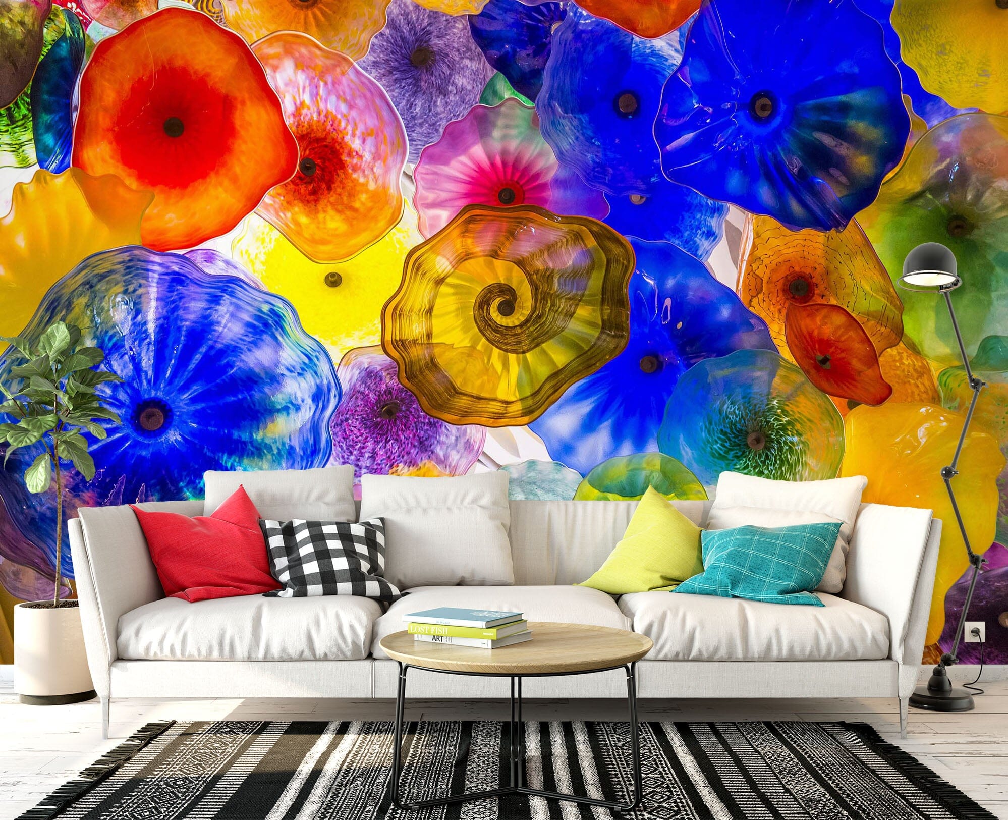 3D Color Jellyfish 1460 Wall Murals Wallpaper AJ Wallpaper 2 