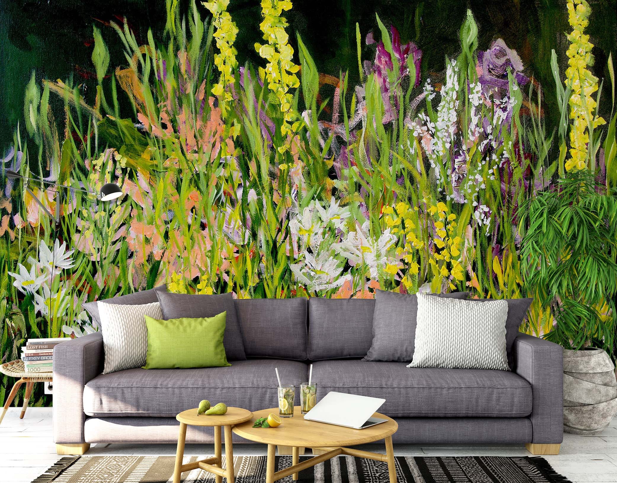3D Colored Flowers 211 Allan P. Friedlander Wall Mural Wall Murals Wallpaper AJ Wallpaper 2 