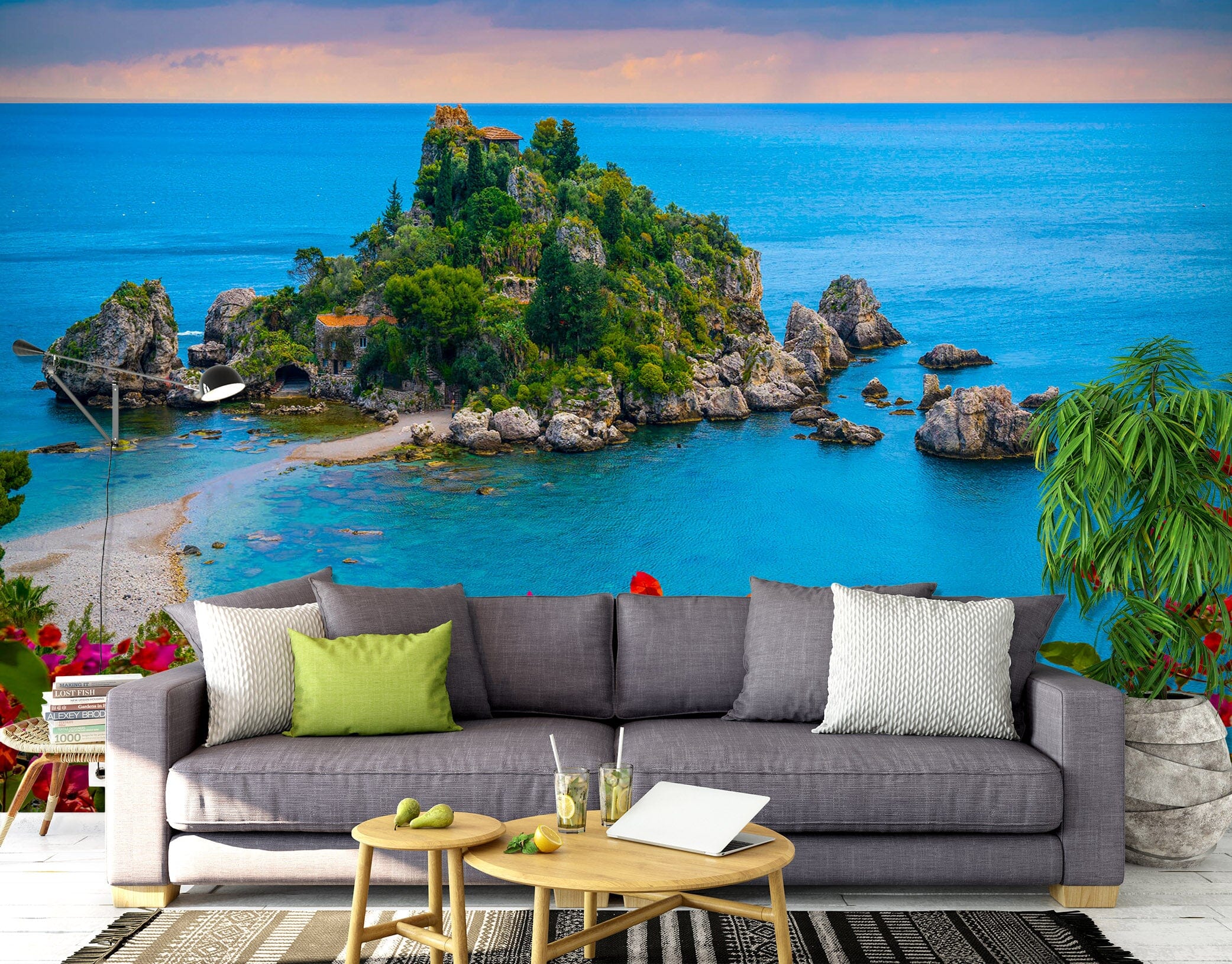 3D Green Island 1435 Marco Carmassi Wall Mural Wall Murals Wallpaper AJ Wallpaper 2 