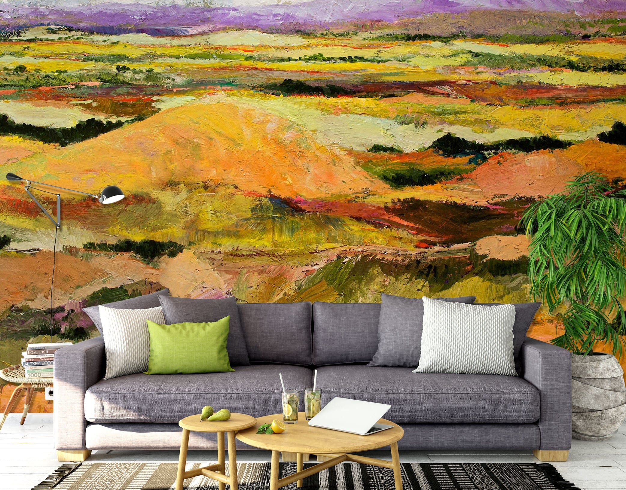3D Golden Steppe 182 Allan P. Friedlander Wall Mural Wall Murals Wallpaper AJ Wallpaper 2 