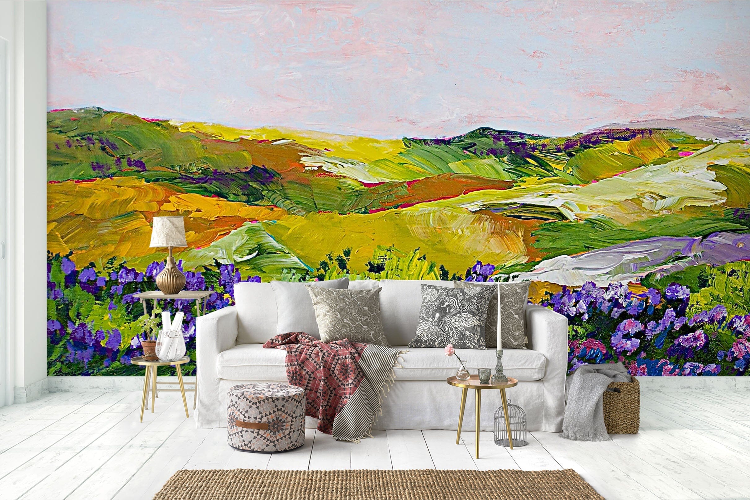 3D Colorful Garden 170 Allan P. Friedlander Wall Mural Wall Murals Wallpaper AJ Wallpaper 2 