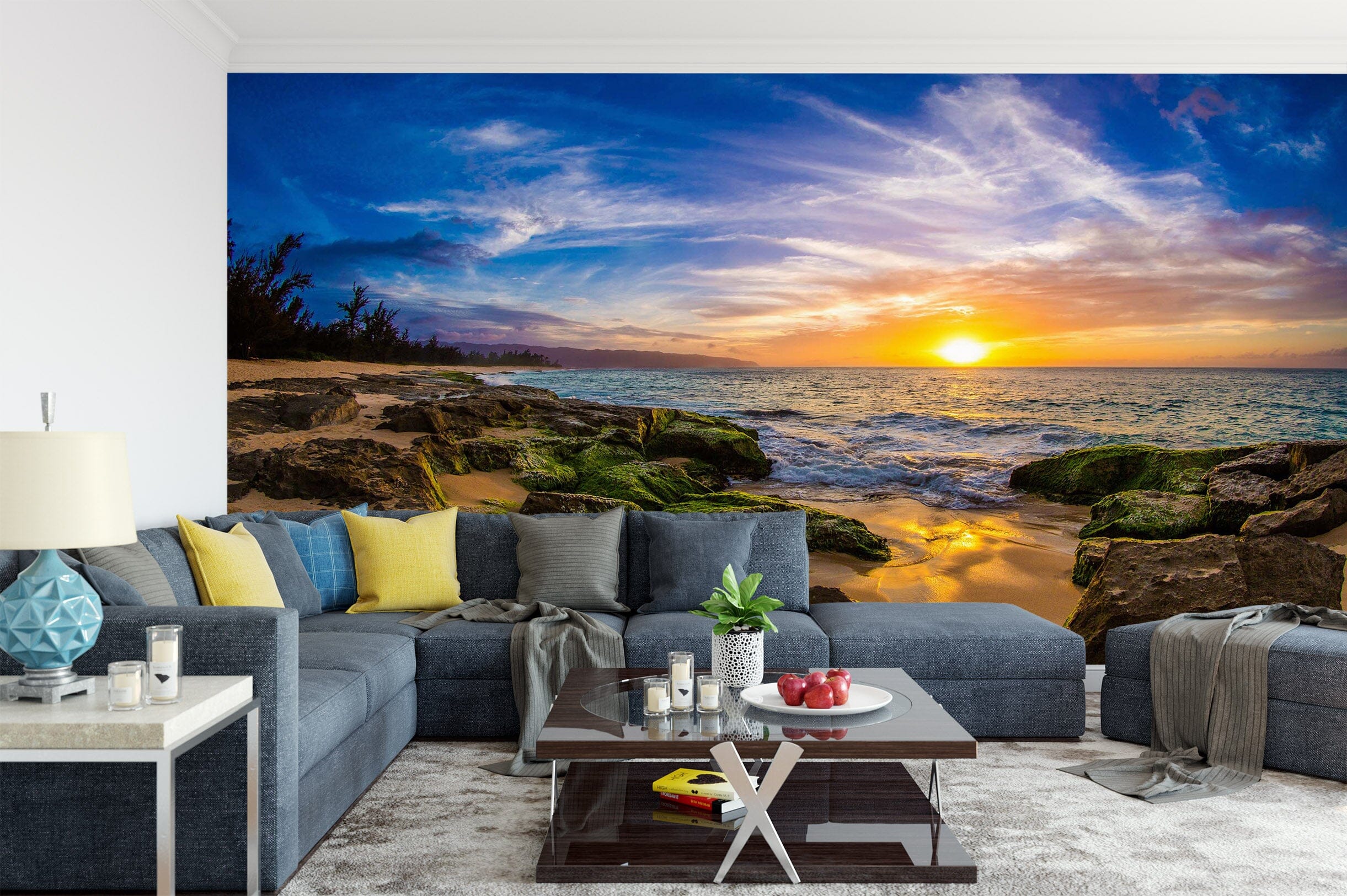 3D Sunset Beach 2013 Wall Murals Wallpaper AJ Wallpaper 2 