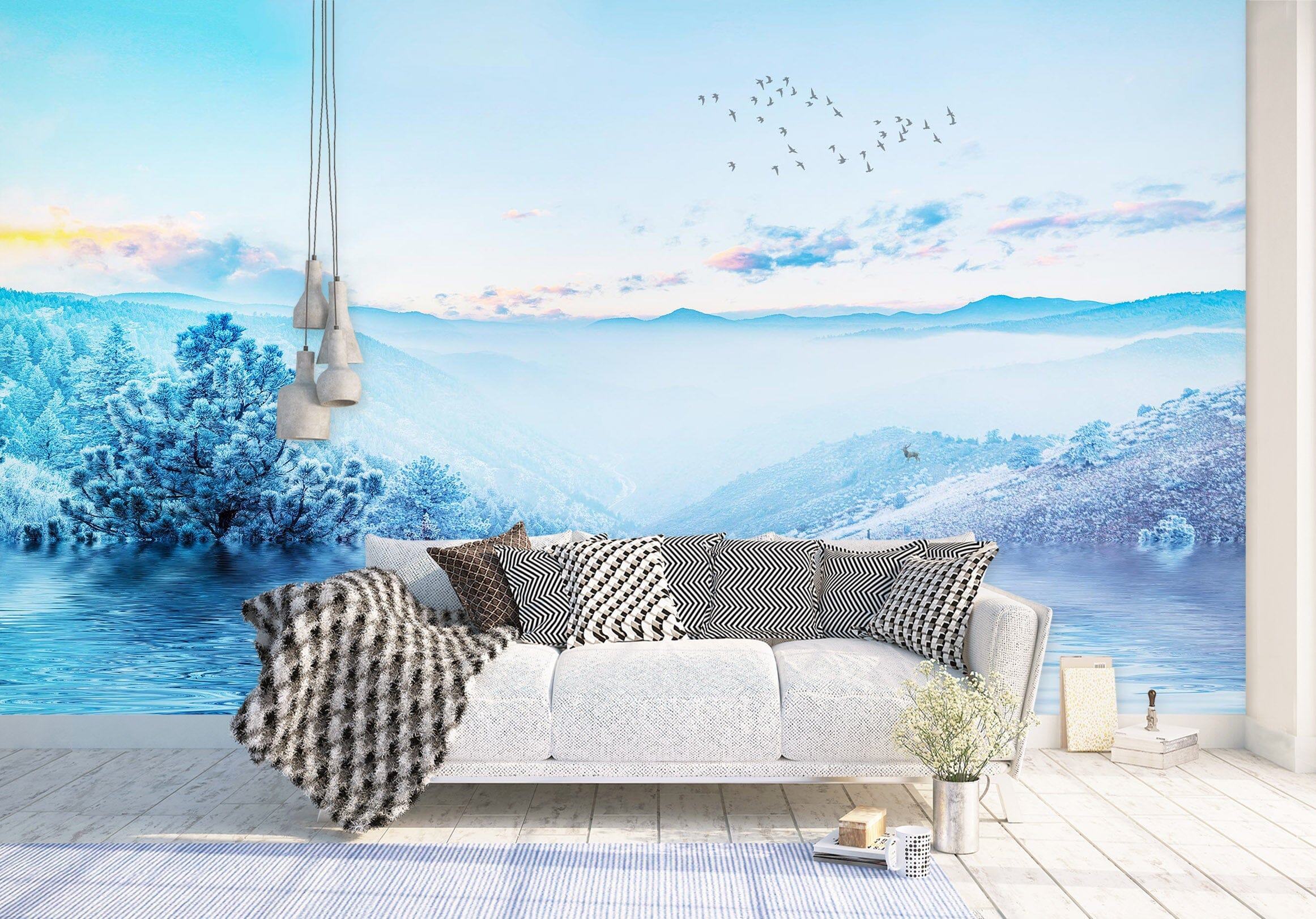 3D Valley Creek 2078 Wall Murals Wallpaper AJ Wallpaper 2 