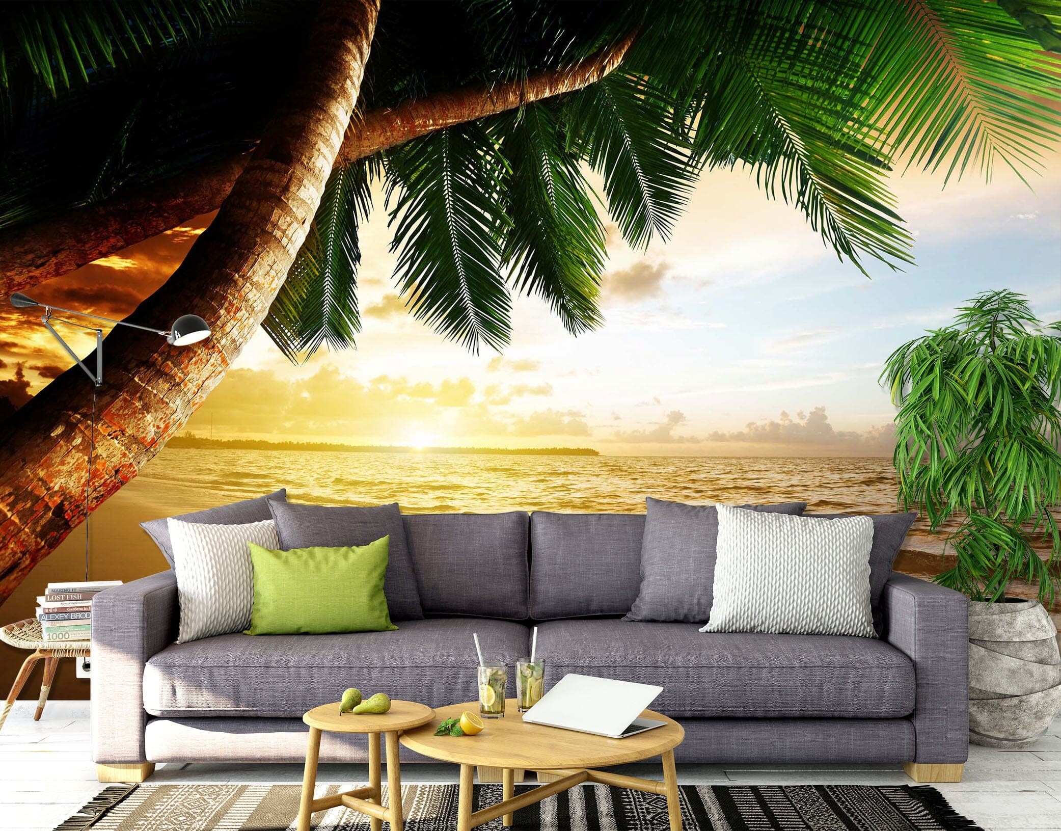 3D Beach Tree 2009 Wall Murals Wallpaper AJ Wallpaper 2 