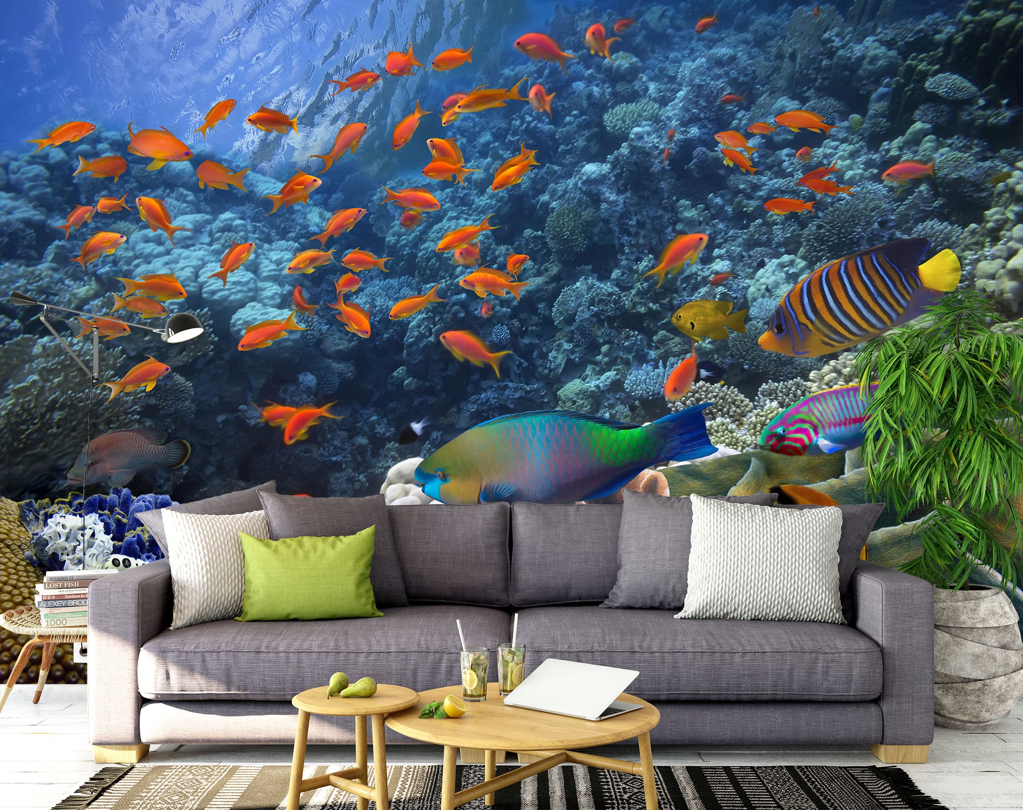 3D Sea Fish 58159 Wall Murals