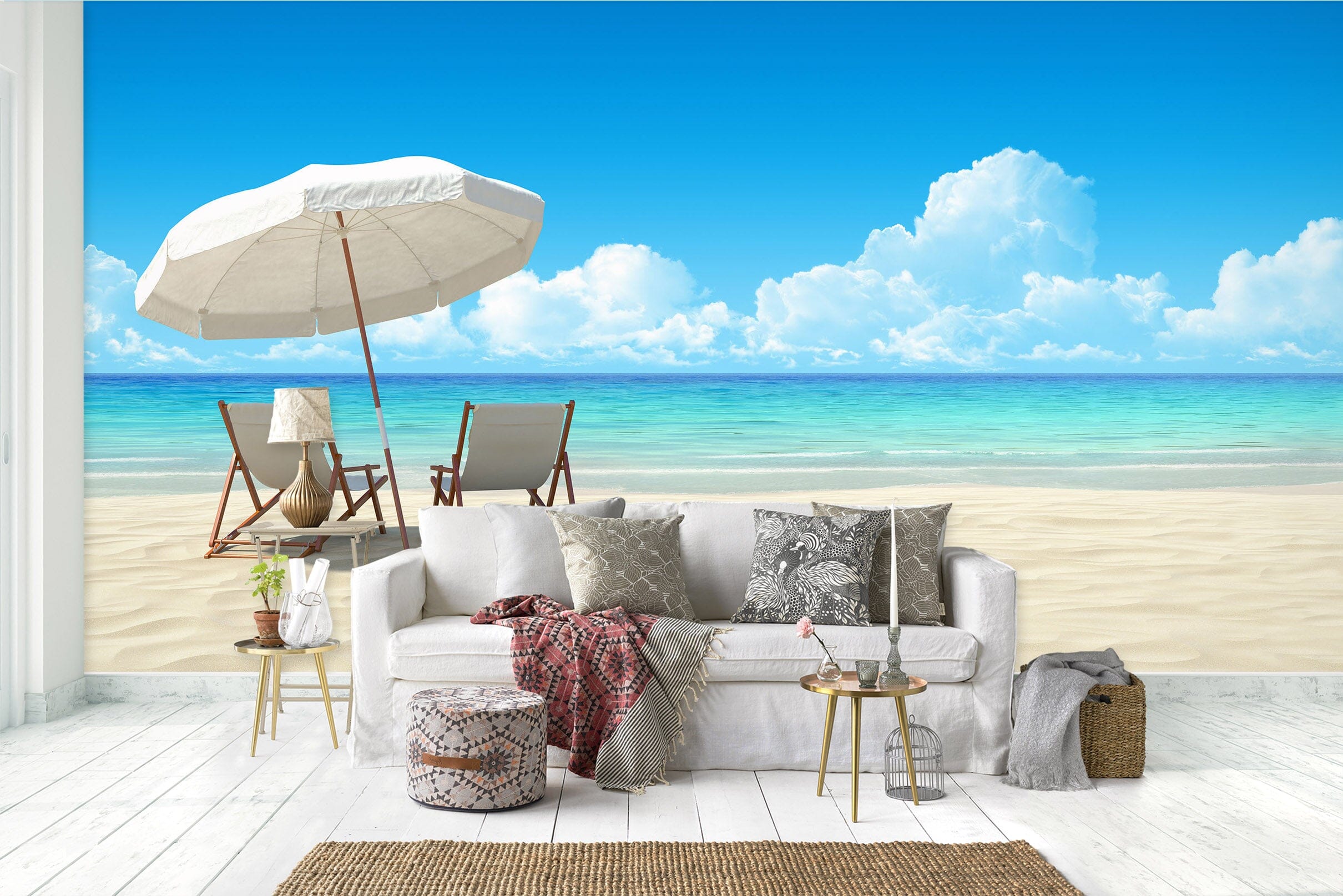 3D Beach Chair 2020 Wall Murals Wallpaper AJ Wallpaper 2 