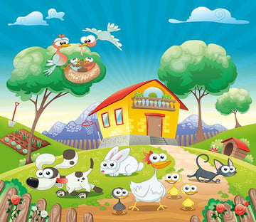 3D Wild Animal House 78 Wallpaper AJ Wallpaper 