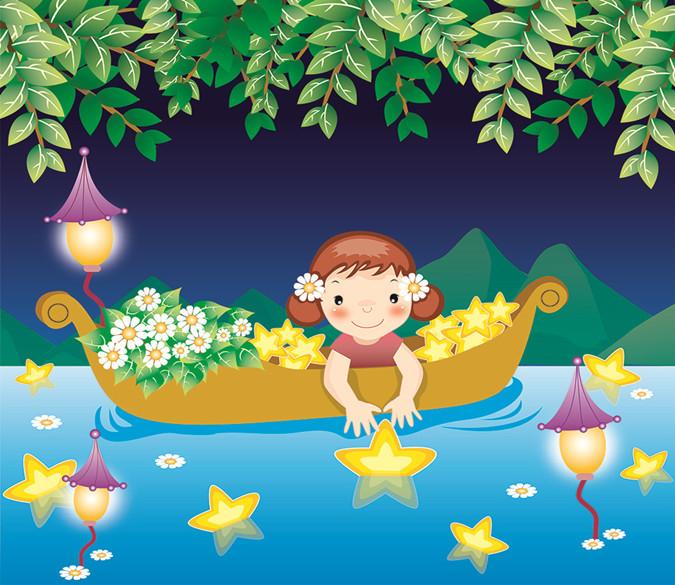 3D Boat Girl Playing Star 28 Wallpaper AJ Wallpaper 2 