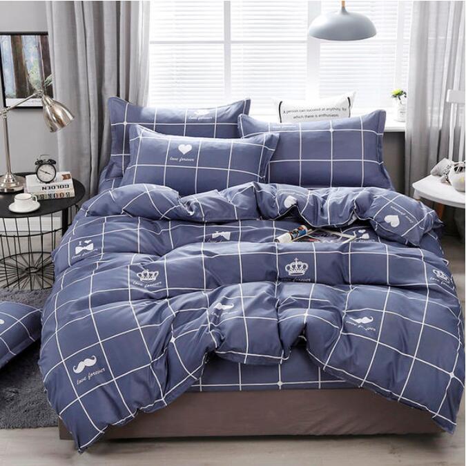 3D Dark Gray Grid 2006 Bed Pillowcases Quilt
