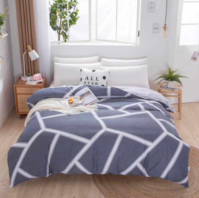 3D Gray Irregular Block 2064 Bed Pillowcases Quilt