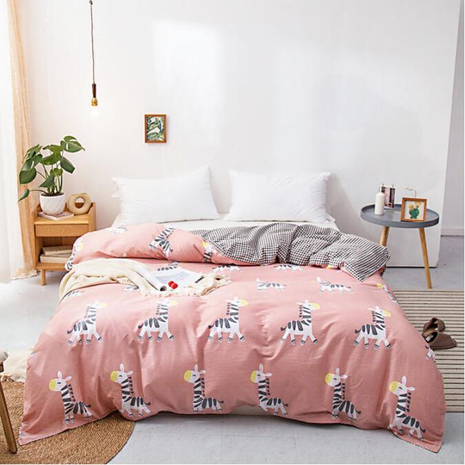 3D Cartoon Zebra 2035 Bed Pillowcases Quilt