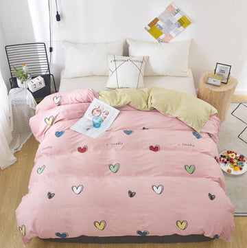 3D Color Love 3039 Bed Pillowcases Quilt