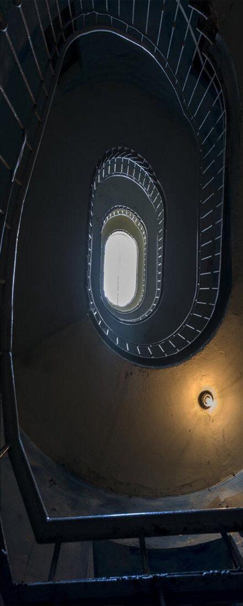 3D revolving stairs door mural Wallpaper AJ Wallpaper 