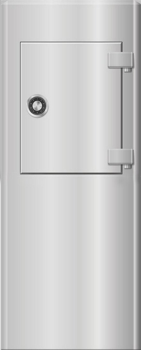 3D metal strongbox door mural Wallpaper AJ Wallpaper 