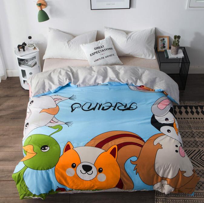 3D Cartoon Little Animals 3021 Bed Pillowcases Quilt