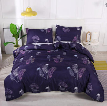 3D Feather 2094 Bed Pillowcases Quilt
