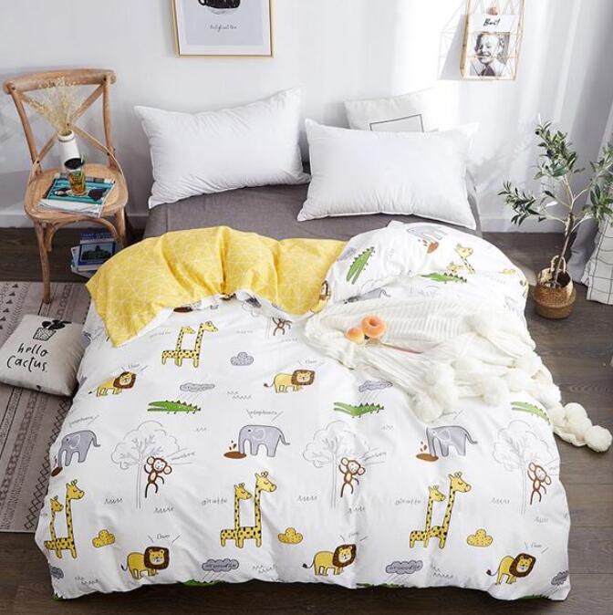 3D Yellow Giraffe 3137 Bed Pillowcases Quilt