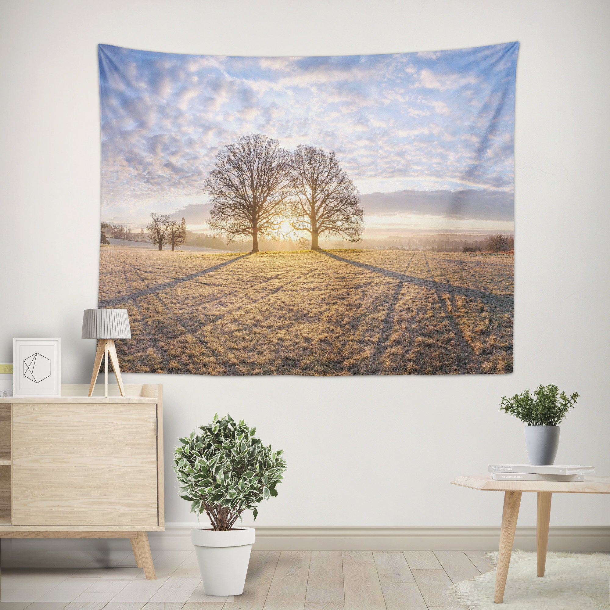 3D Tree Shadow 116155 Assaf Frank Tapestry Hanging Cloth Hang