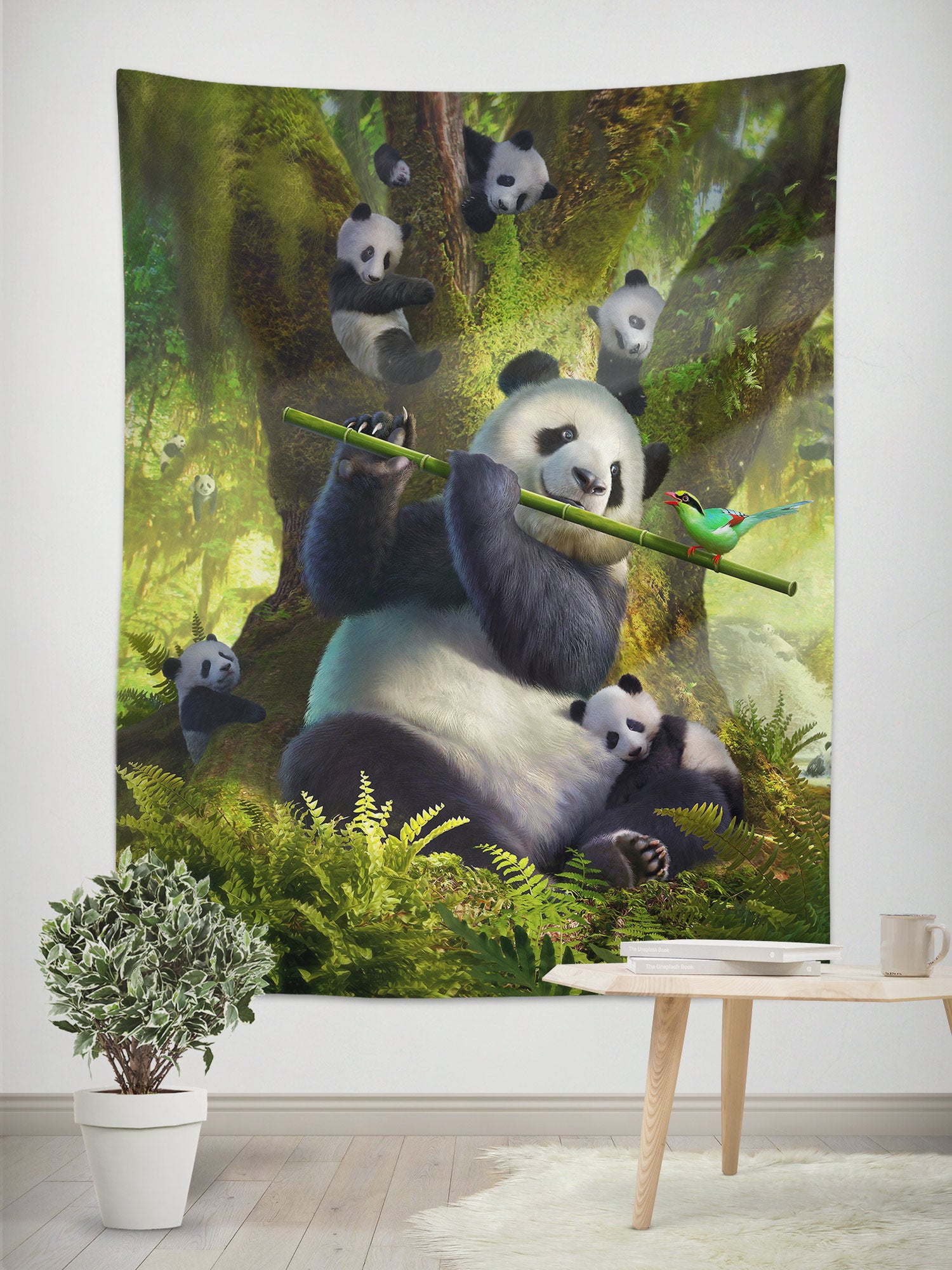 3D Panda 111155 Jerry LoFaro Tapestry Hanging Cloth Hang