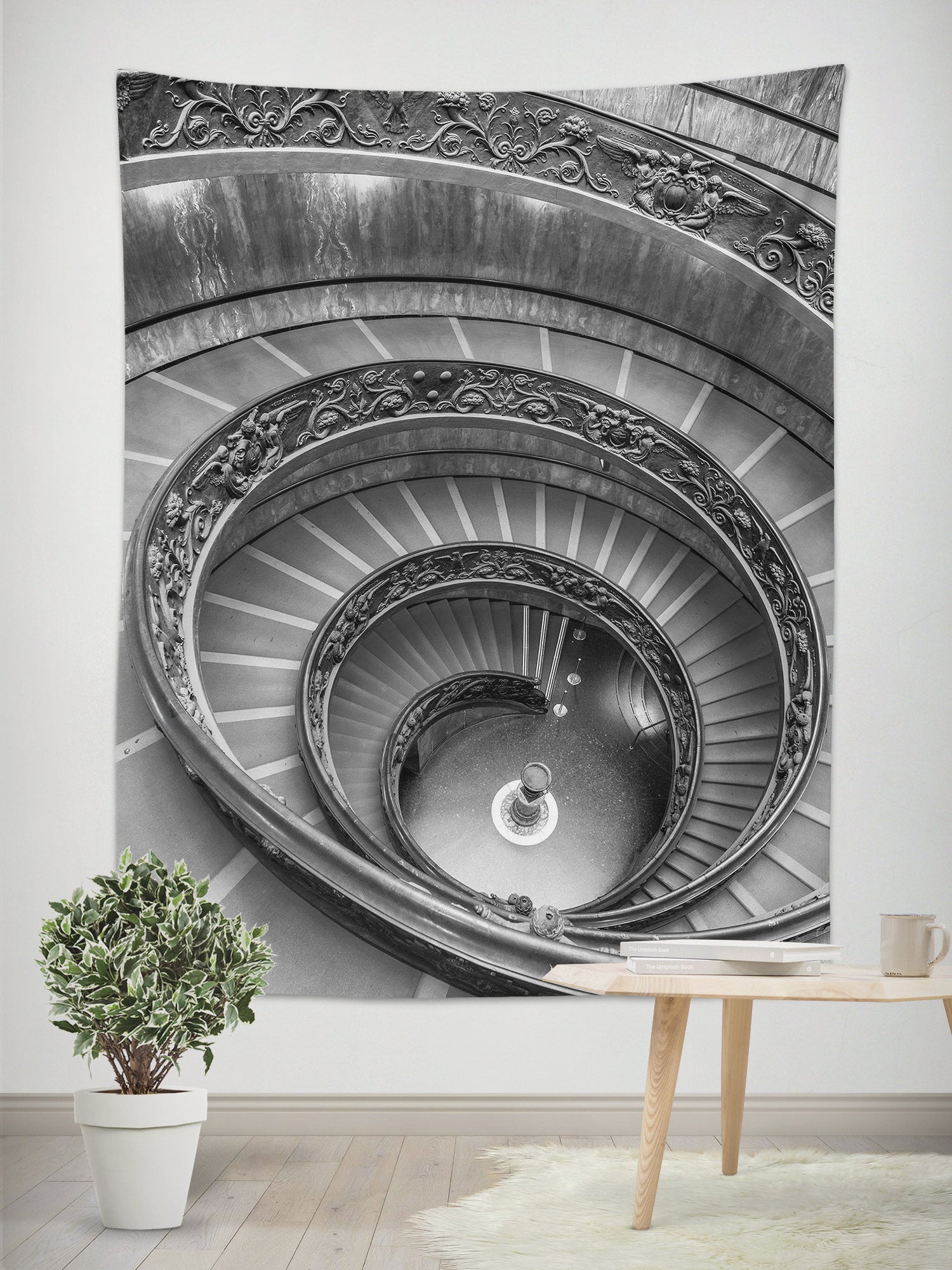 3D Spiral Staircase 116180 Assaf Frank Tapestry Hanging Cloth Hang