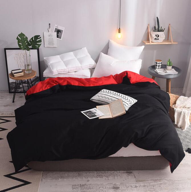 3D Black Red 3091 Bed Pillowcases Quilt